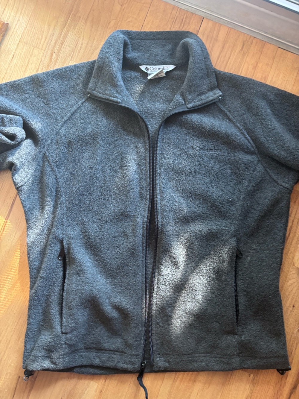 Columbia Gray Full-Zip Fleece Jacket